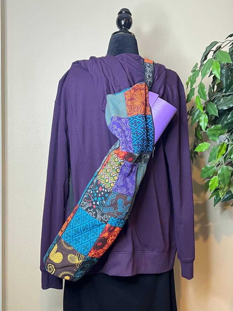 Yogi's Cotton Patchwork Yoga Mat Bag - Multi
